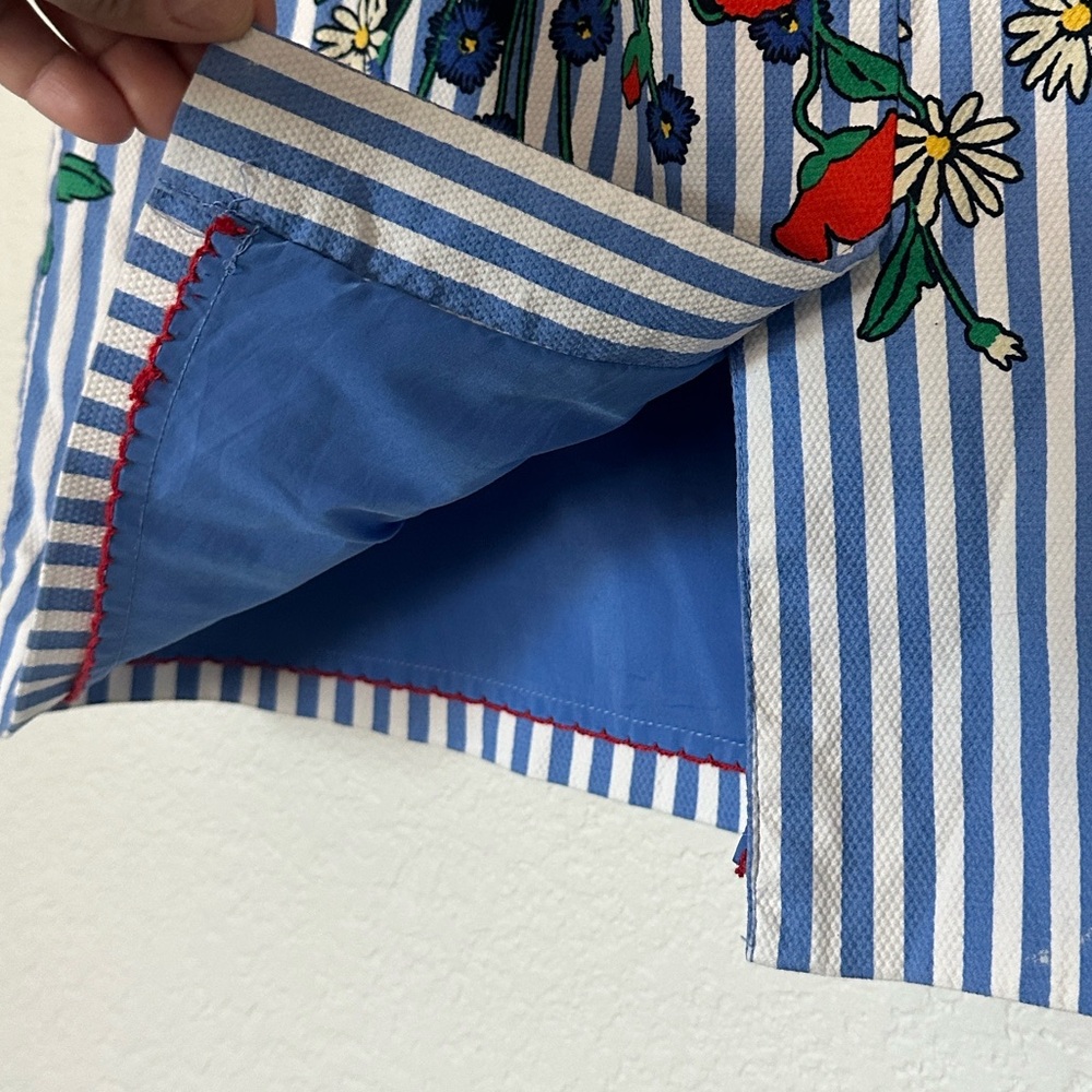 Anthropologie Postmark Lush Vertical Garden Skirt - Picture 7 of 8